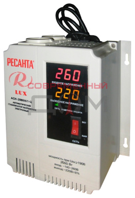 Стабилизатор напряжения РЕСАНТА Lux АСН-2000Н/1-Ц